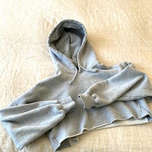 TNA - Grey Cropped Hoodie
